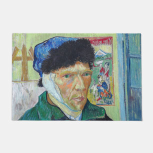 Vincent van Gogh - Self-portrait with bandaged ear Doormat