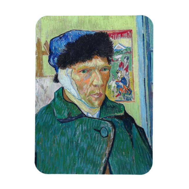 Vincent van Gogh - Self-portrait with bandaged ear Magnet (Vertical)