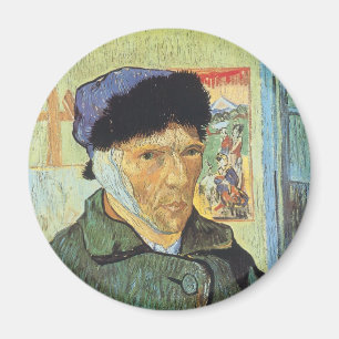 Vincent van Gogh - Self Portrait with Bandaged Ear Magnet