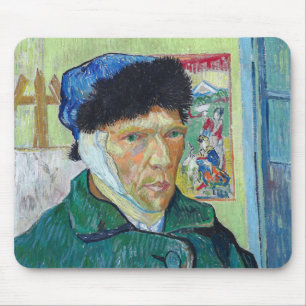 Vincent van Gogh - Self-portrait with bandaged ear Mouse Mat