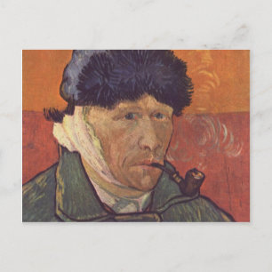 Vincent Van Gogh  -Self Portrait with Bandaged Ear Postcard