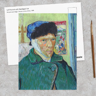 Vincent van Gogh - Self-portrait with bandaged ear Postcard