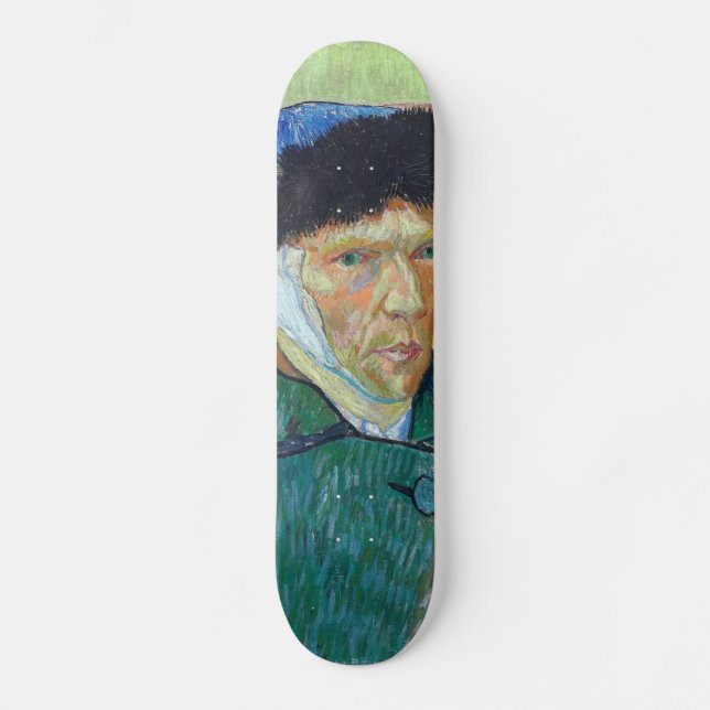 Vincent van Gogh - Self-portrait with bandaged ear Skateboard (Front)