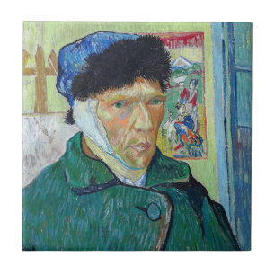 Vincent van Gogh - Self-portrait with bandaged ear Tile