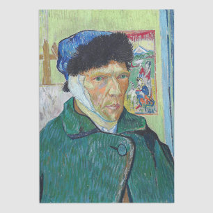 Vincent van Gogh - Self-portrait with bandaged ear Tissue Paper