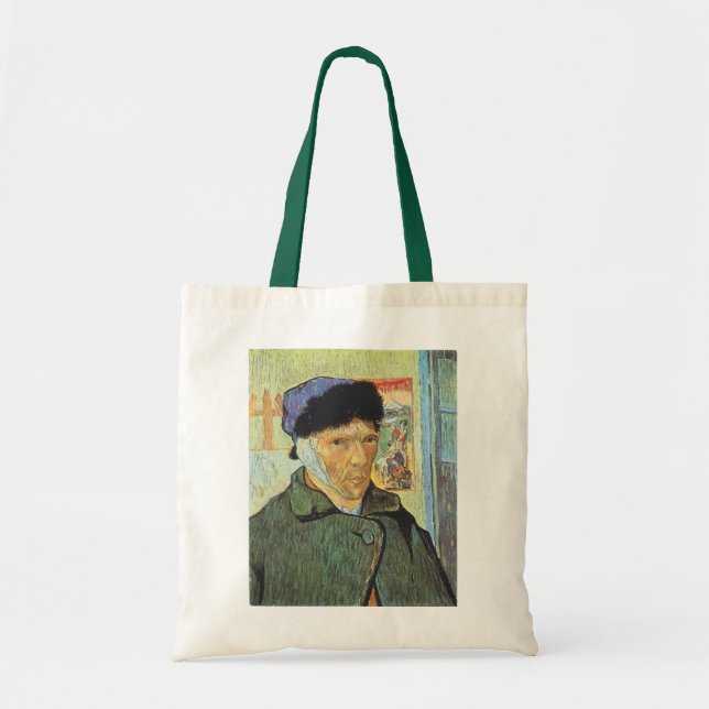 Vincent van Gogh - Self Portrait with Bandaged Ear Tote Bag (Front)