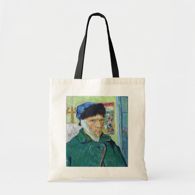 Vincent van Gogh - Self-portrait with bandaged ear Tote Bag (Front)