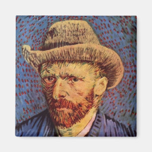 Vincent van Gogh - Self-Portrait with Felt Hat Magnet