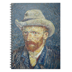 Vincent van Gogh Self Portrait with Felt Hat Notebook