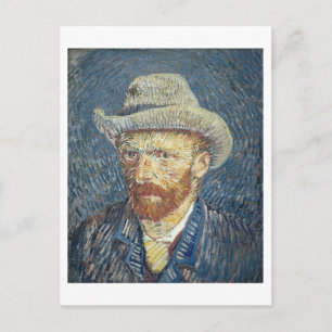 Vincent van Gogh Self Portrait with Felt Hat Postcard
