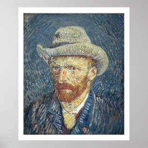 Vincent van Gogh   Self Portrait with Felt Hat Poster