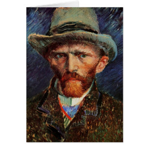 Vincent van Gogh Self Portrait with Grey Felt Hat