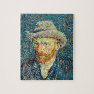 Vincent Van Gogh Self Portrait with Grey Felt Hat Jigsaw Puzzle