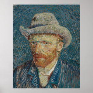 Vincent van Gogh Self-Portrait with Grey Felt Hat Poster