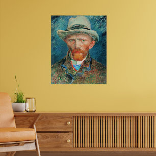 Vincent van Gogh, Self-Portrait with Hat Poster