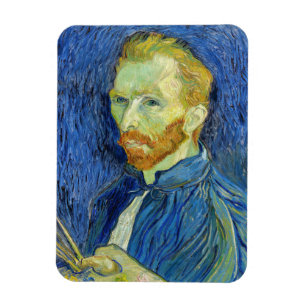 Vincent van Gogh - Self Portrait with Palette Magnet