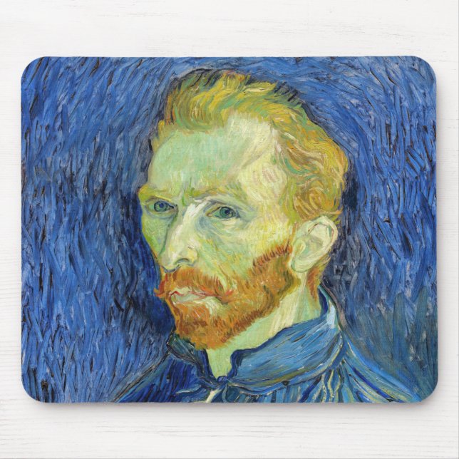 Vincent van Gogh - Self Portrait with Palette Mouse Mat (Front)