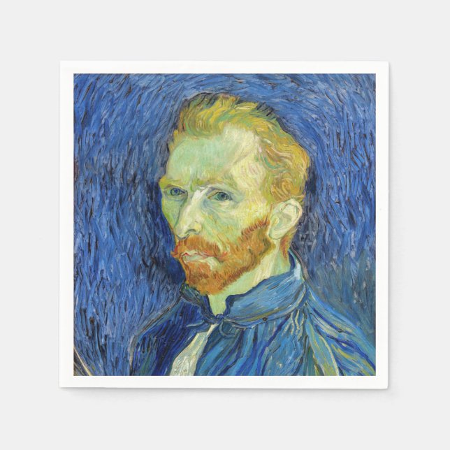 Vincent van Gogh - Self Portrait with Palette Napkin (Front)