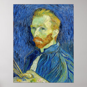 Vincent van Gogh - Self Portrait with Palette Poster