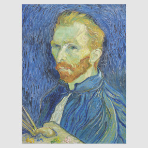 Vincent van Gogh - Self Portrait with Palette Tissue Paper