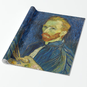 Vincent Van Gogh Self Portrait With Palette Wrapping Paper