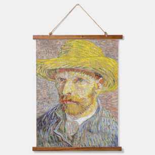 Vincent van Gogh - Self-portrait with Straw Hat Hanging Tapestry