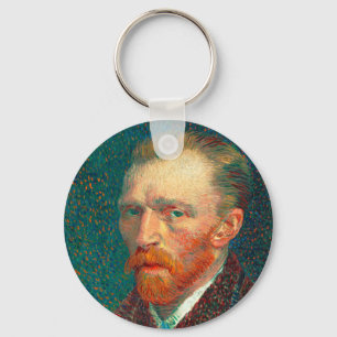 Vincent Van Gogh Self Portrait with Suit Fine Art Key Ring