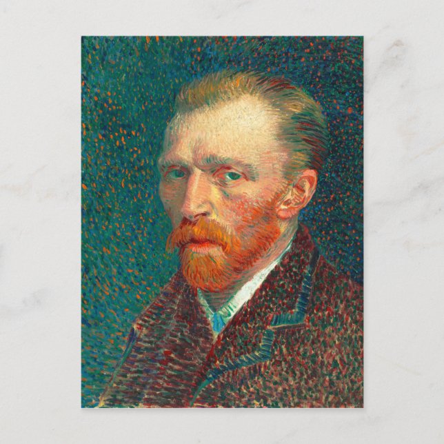Vincent Van Gogh Self Portrait with Suit Fine Art Postcard (Front)