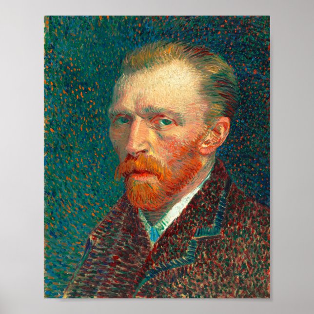 Vincent Van Gogh Self Portrait with Suit Fine Art Poster (Front)