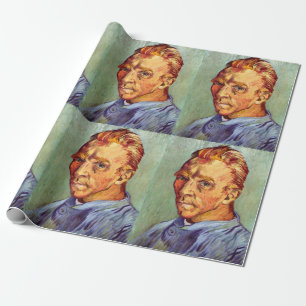 Vincent Van Gogh Self Portrait without Beard Art Wrapping Paper