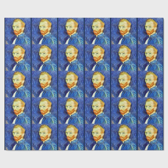 Vincent van Gogh Self-Portrait Wrapping Paper (Seam)