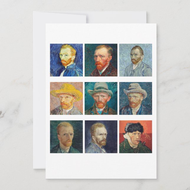 Vincent Van Gogh - Self Portraits Invitation (Front)