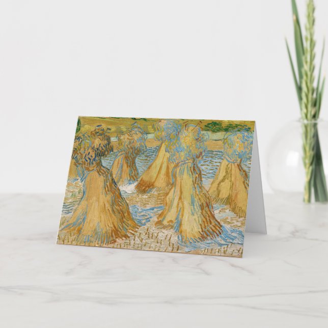 Vincent van Gogh - Sheaves of Wheat Card (Front)