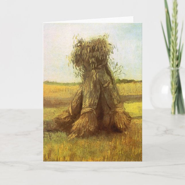 Vincent van Gogh - Sheaves of Wheat Card (Front)