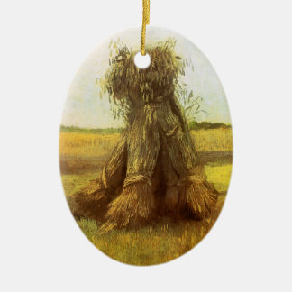 Vincent van Gogh - Sheaves of Wheat Ceramic Tree Decoration