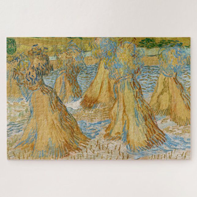 Vincent van Gogh - Sheaves of Wheat Jigsaw Puzzle (Horizontal)