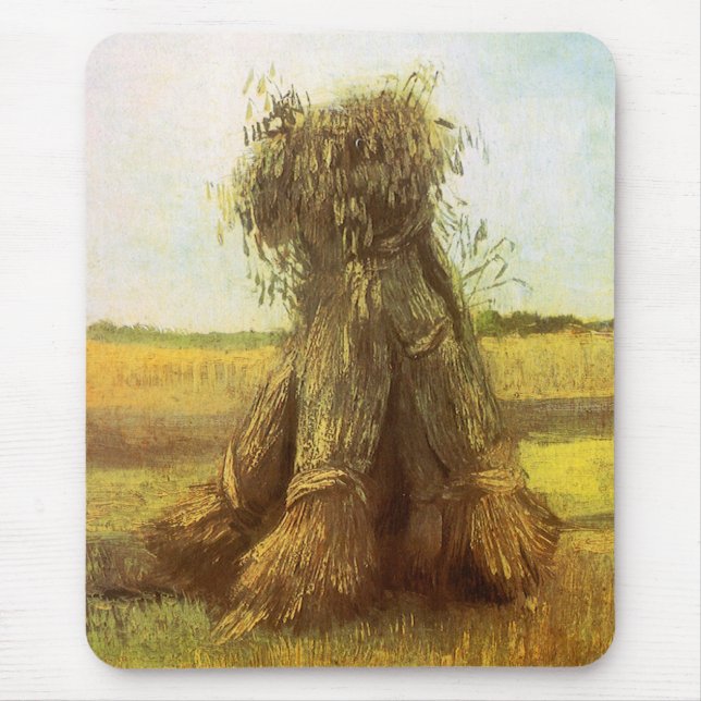 Vincent van Gogh - Sheaves of Wheat Mouse Mat (Front)