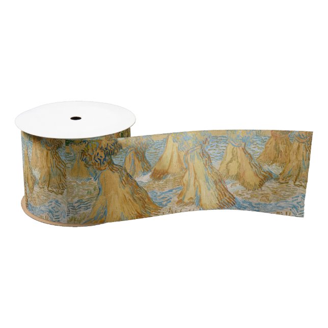 Vincent van Gogh - Sheaves of Wheat Satin Ribbon (Spool)