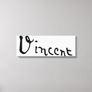 Vincent Van Gogh Signature Canvas Print