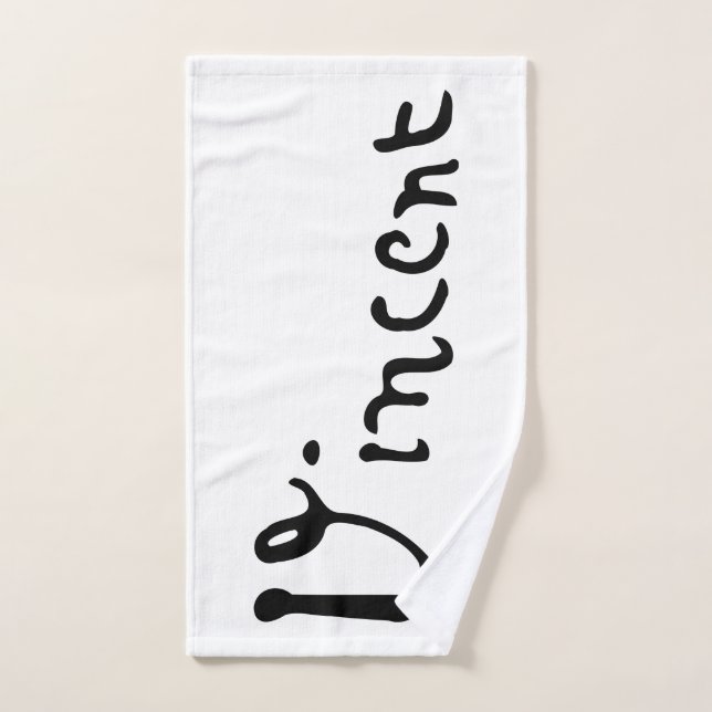 Vincent Van Gogh Signature Hand Towel (Hand Towel)