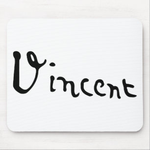 Vincent Van Gogh Signature Mouse Mat