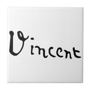 Vincent Van Gogh Signature Tile