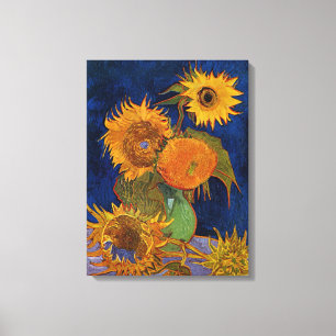 Vincent van Gogh Six Sunflowers Fine Art GalleryHD Canvas Print