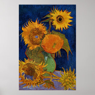 Vincent van Gogh Six Sunflowers GalleryHD Fine Art Poster