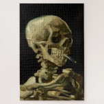 Vincent Van Gogh Skeleton with a Burning Cigarette Jigsaw Puzzle<br><div class="desc">Vincent Van Gogh Skeleton with a Burning Cigarette Vintage Fine Art Jigsaw Puzzle.</div>