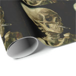 Vincent Van Gogh Skeleton with a Burning Cigarette Wrapping Paper<br><div class="desc">Vincent Van Gogh Skeleton with a Burning Cigarette Vintage Fine Art Wrapping Paper</div>
