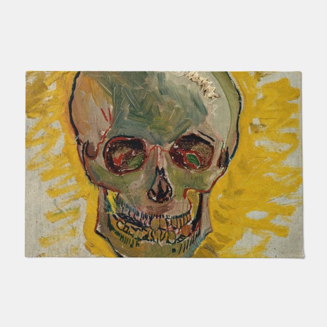Vincent van Gogh - Skull 1887 #2 Doormat (Front)