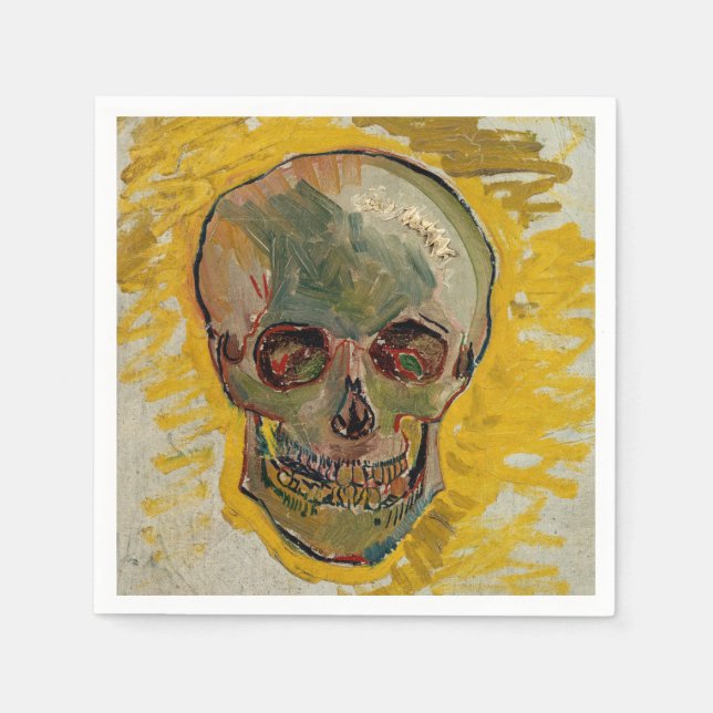 Vincent van Gogh - Skull 1887 #2 Napkin (Front)
