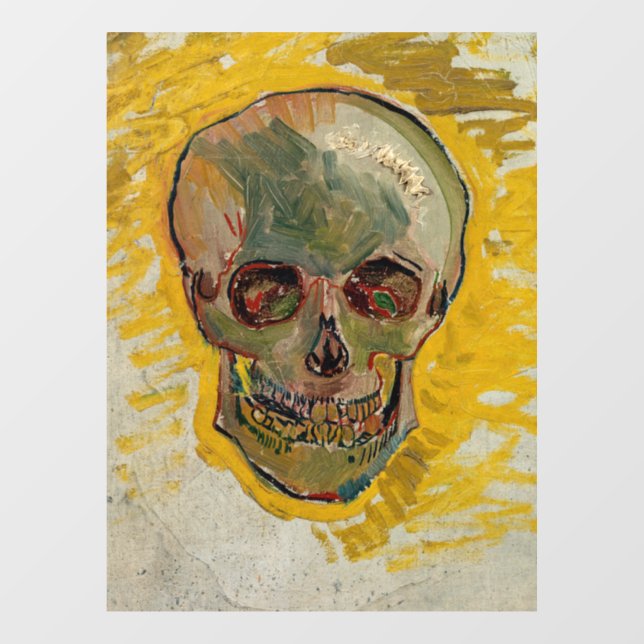 Vincent van Gogh - Skull 1887 #2 Window Cling (Sheet)