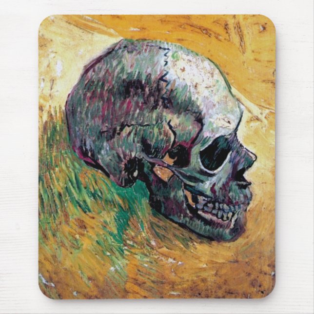 Vincent Van Gogh - Skull In Profile - Fine Art Mouse Mat (Front)